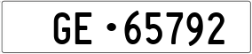 Trailer License Plate
